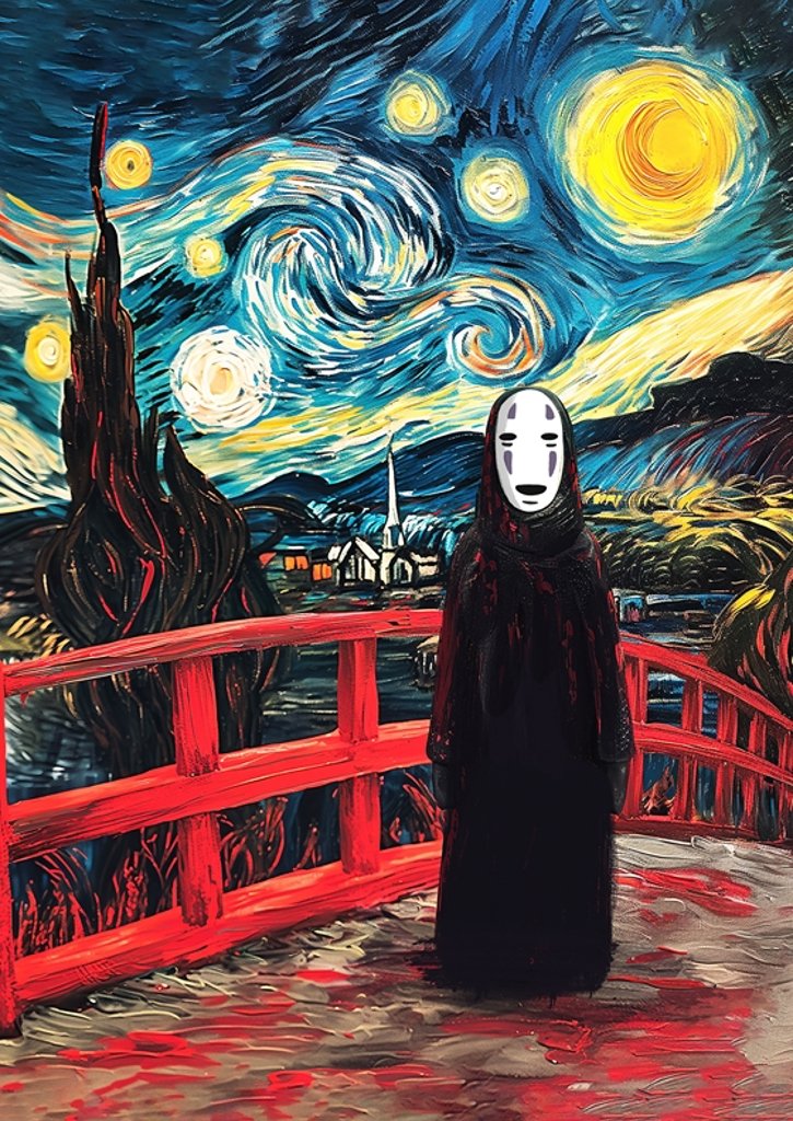 El Viaje de Chihiro | Kaonashi Starry Night
