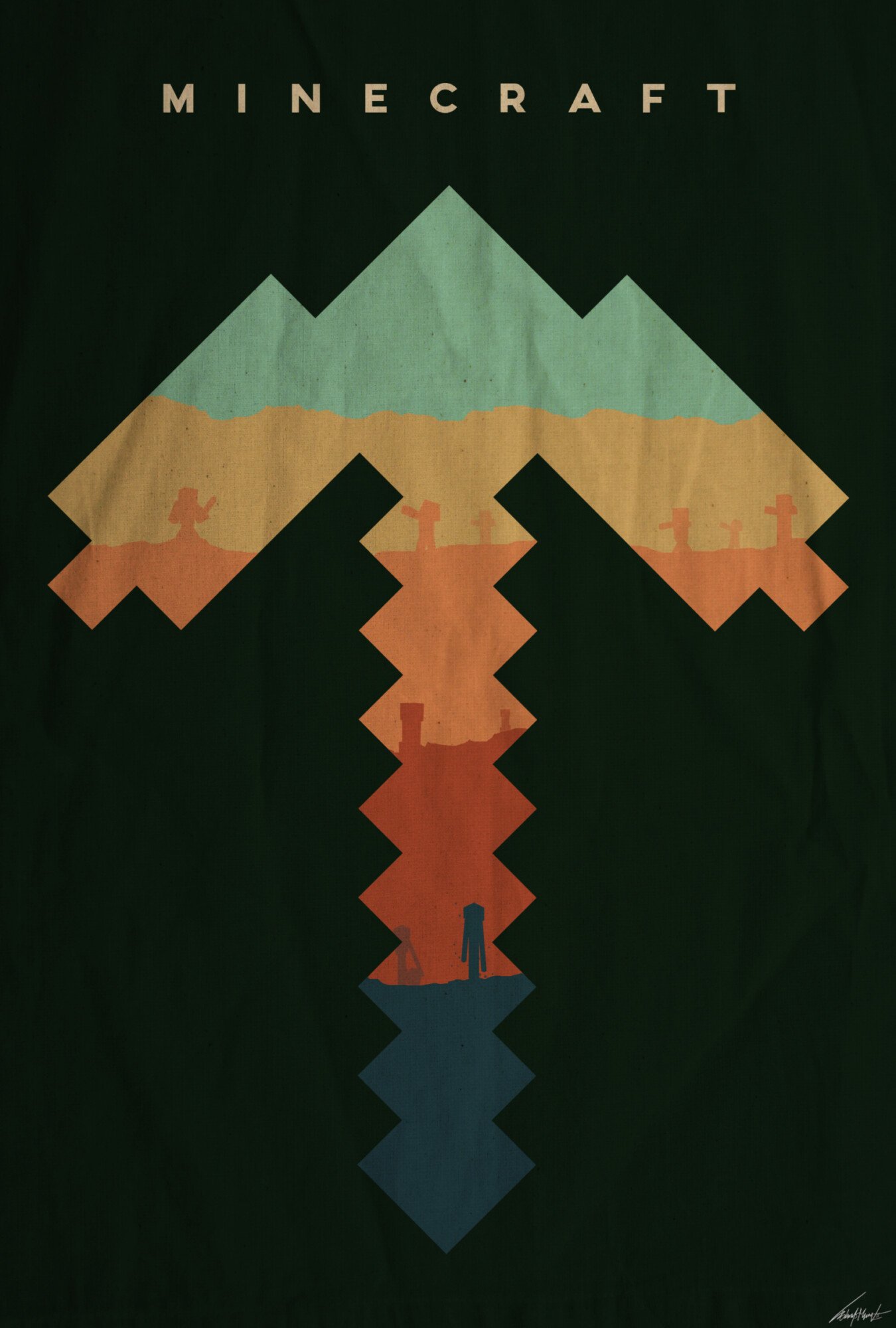 Minecraft | Pico Silueta Retro
