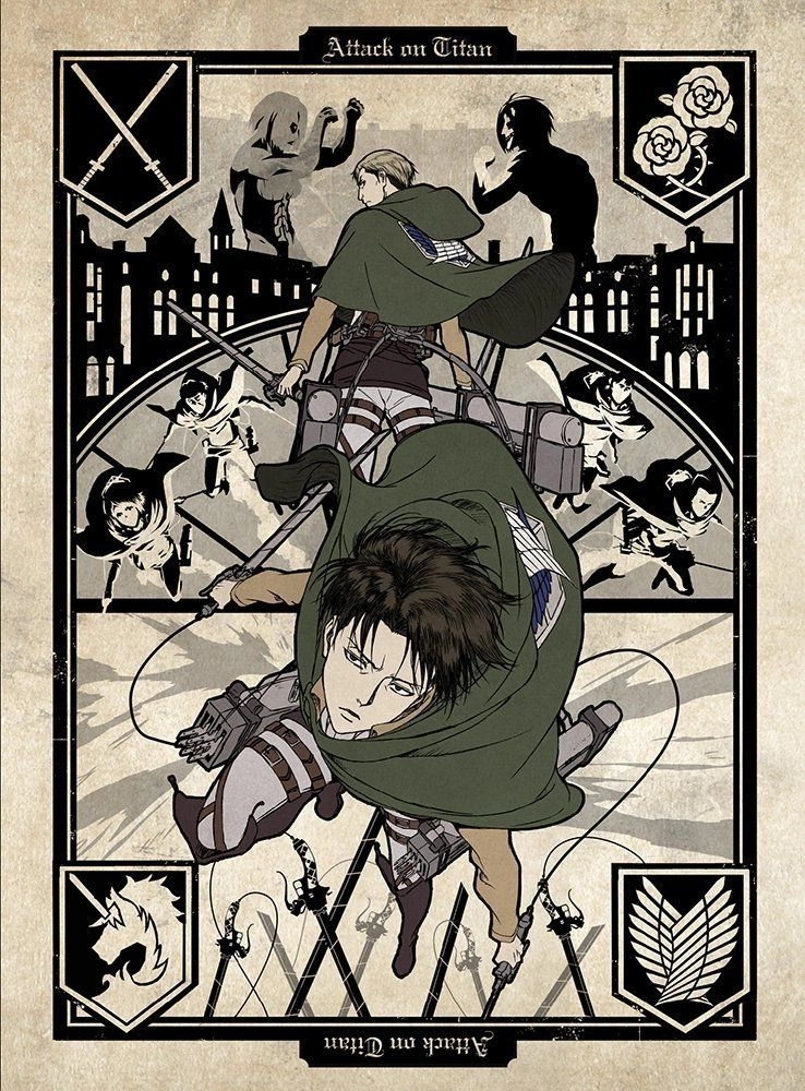 Attack on Titan | Levi y Erwin