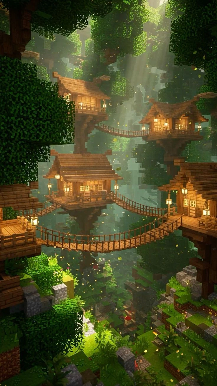 Minecraft | Aldea en el Bosque