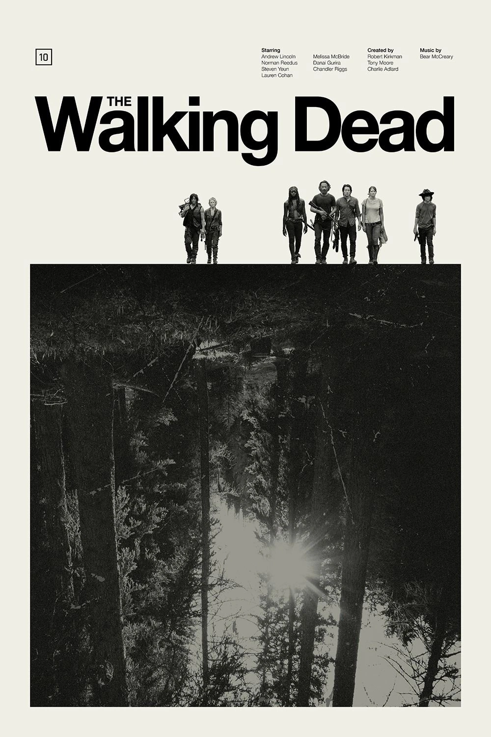 The Walking Dead | Siluetas y Bosque