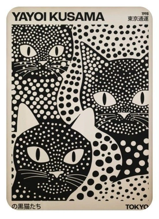 Yayoi Kusama | Gatos Negros
